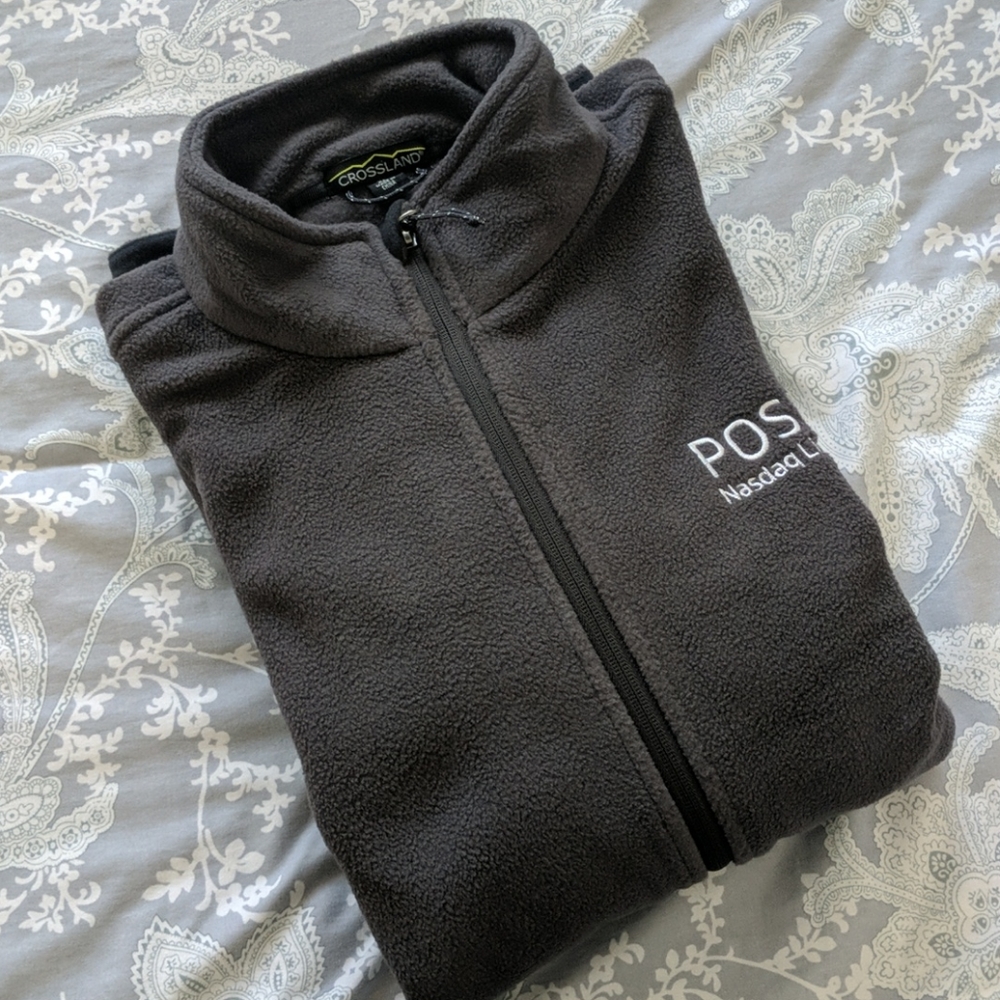 Poshmark Labeled fleece jacket in grey XL